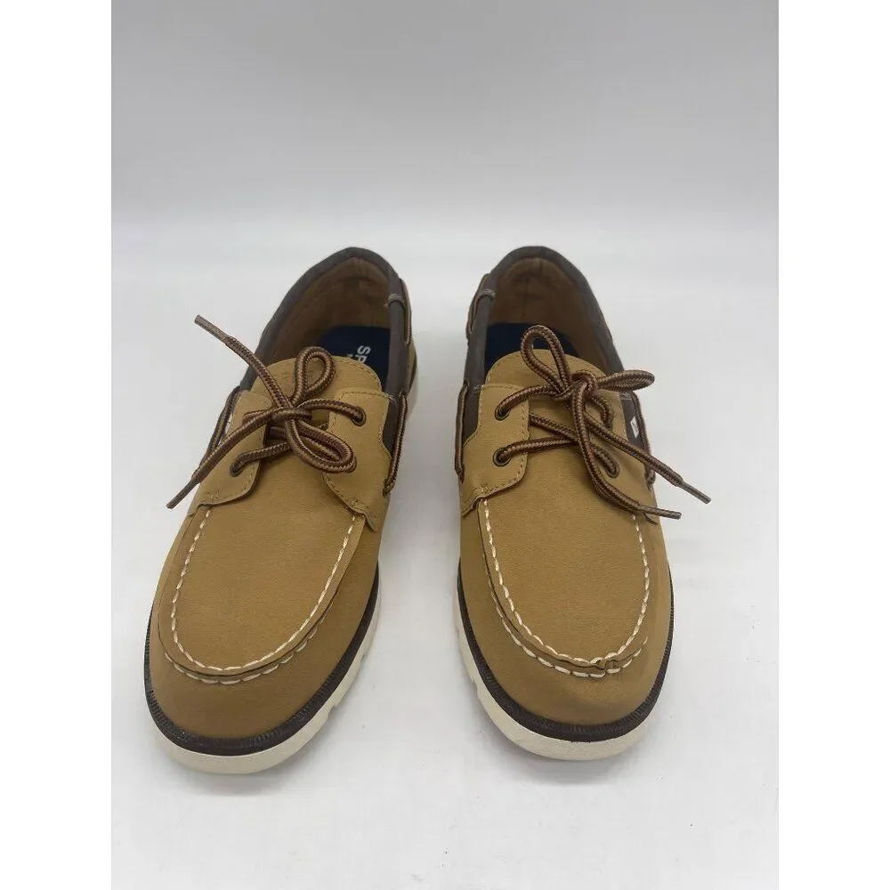 Sperry Leeward Sport Tan Boys Boat Shoe Size 5M